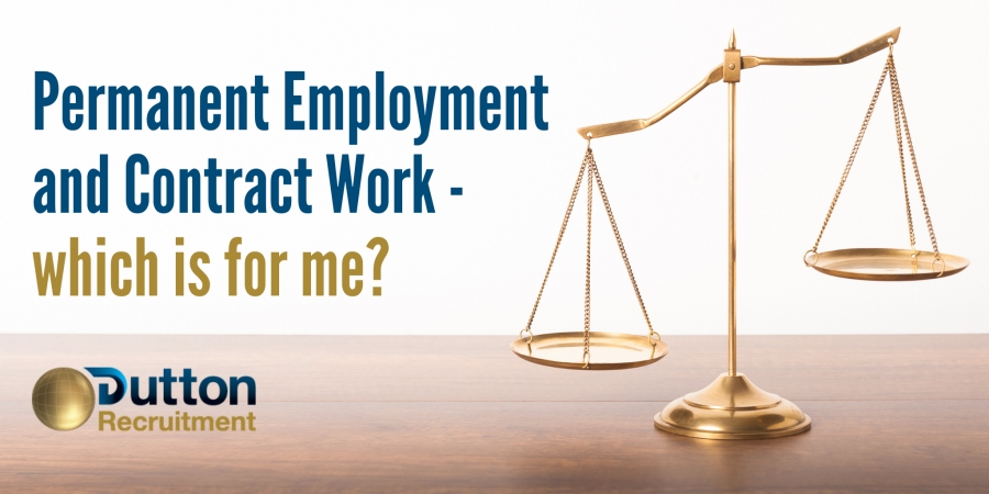 Permanent Employment vs Contract Work - what's best for me?